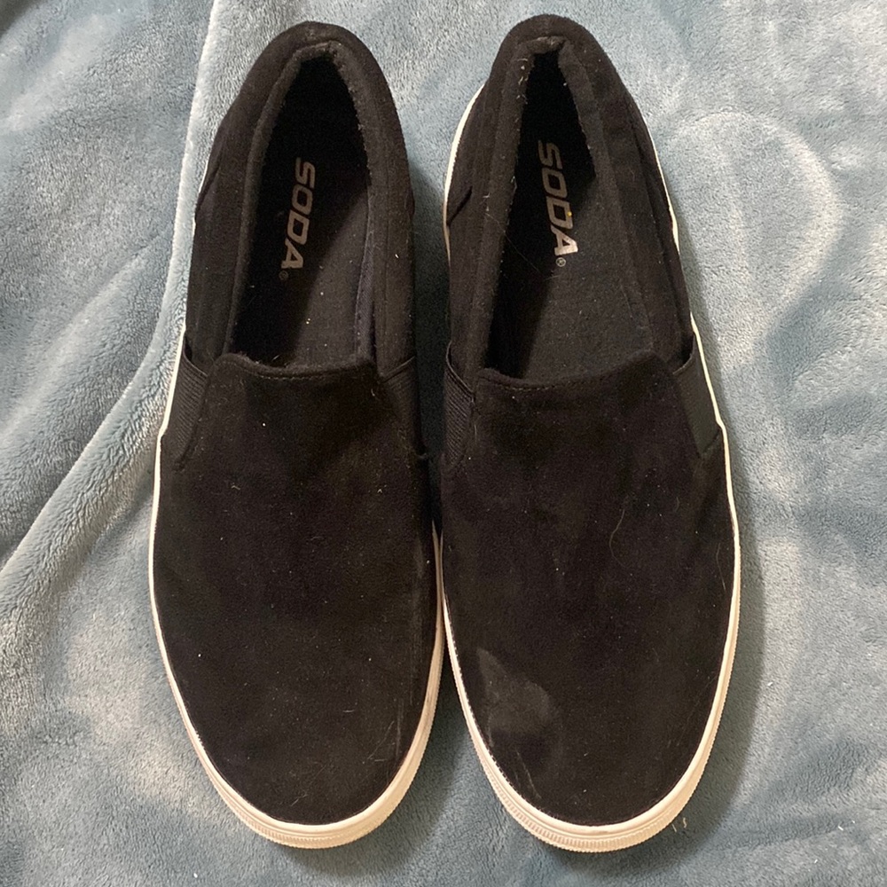 Black SODA slip on shoes